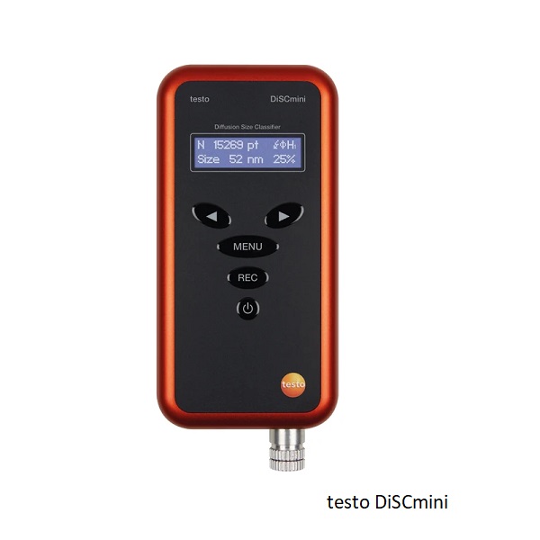 Dụng cụ đo cầm tay để đếm hạt nano testo DiSCmini