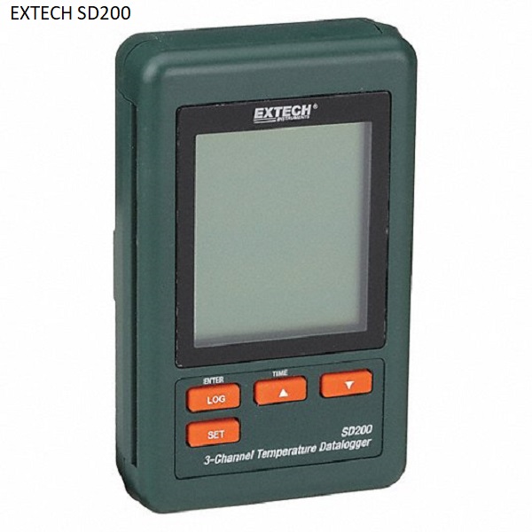 Máy đo dữ liệu nhiệt độ 3 kênh EXTECH SD200