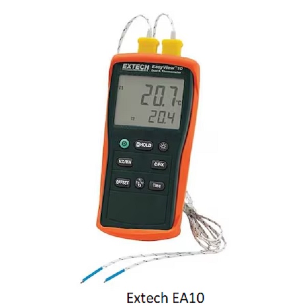 Đồng hồ đo nhiệt kiểu k Extech EA10