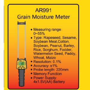 Máy đo độ ẩm hạt nông sản Smartsensor AR991