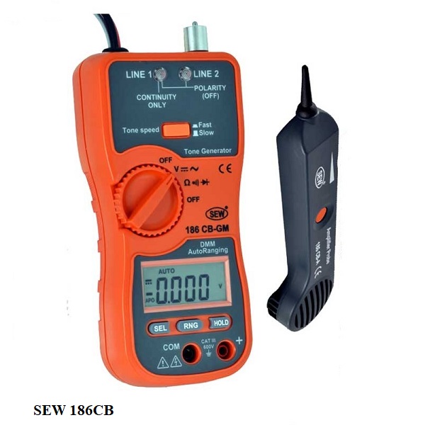Máy dò cáp và Đồng hồ vạn năng SEW 186CB