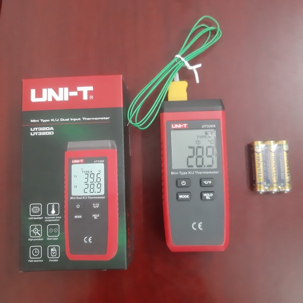 Thiết bị đo nhiệt độ tiếp xúc cầm tay UNI-T UT320A