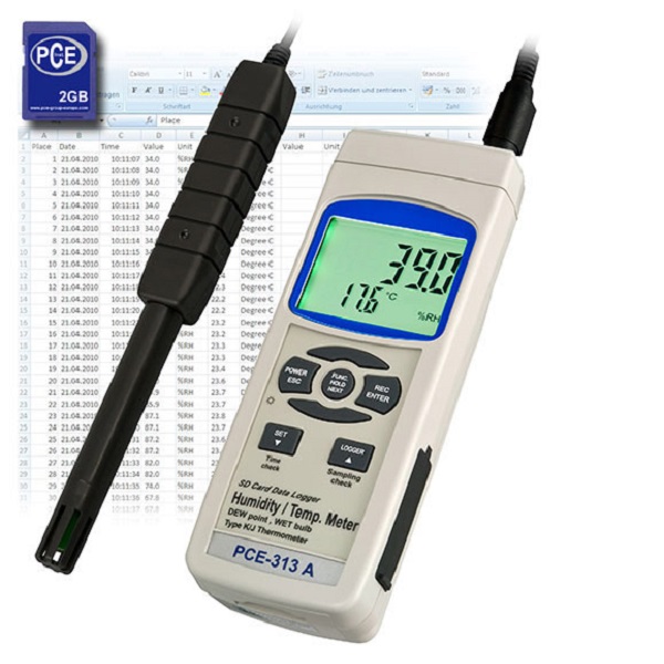 Máy đo nhiệt độ độ ẩm PCE-313A