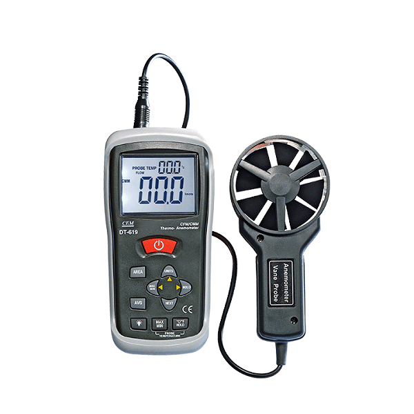 Máy đo nhiệt độ và tốc độ gió CEM DT-618B