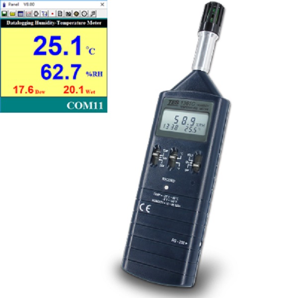 tes-1361c Máy đo nhiệt độ độ ẩm TES TES-1361C