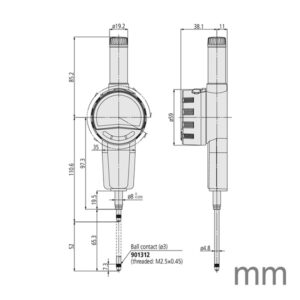 Đồng hồ so điện tử Mitutoyo 543-853E