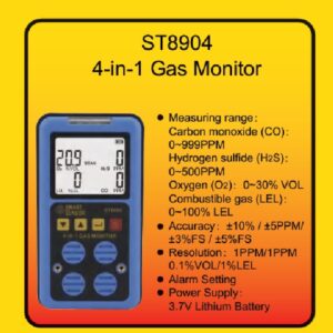 Máy phát hiện đa khí Smartsensor ST8904