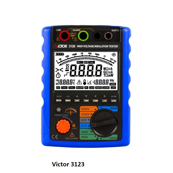 Victor-3123 Máy đo điện trở cách điện Victor 3123