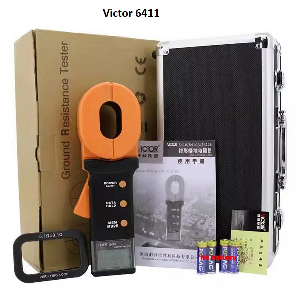 Ampe kìm đo điện trở đất Victor 6411