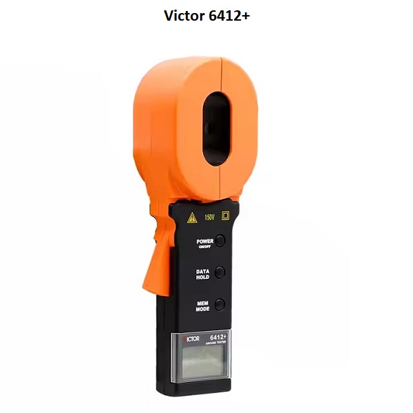 Ampe kìm đo điện trở đất Victor 6412+