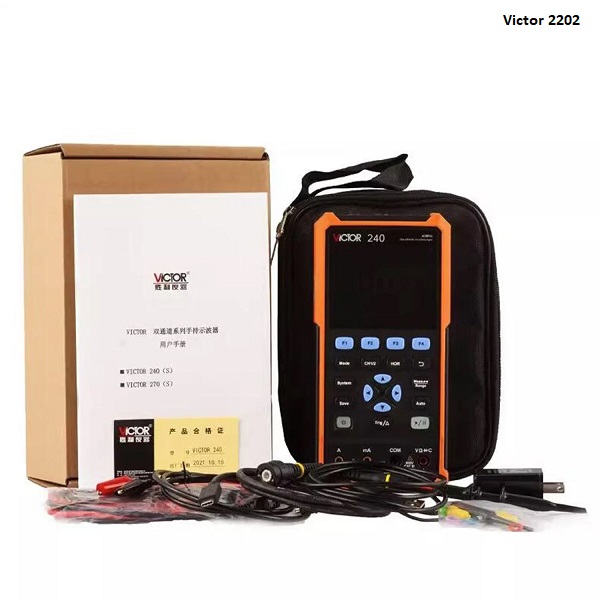 Victor-2202 Máy hiện sóng số cầm tay Victor 2202